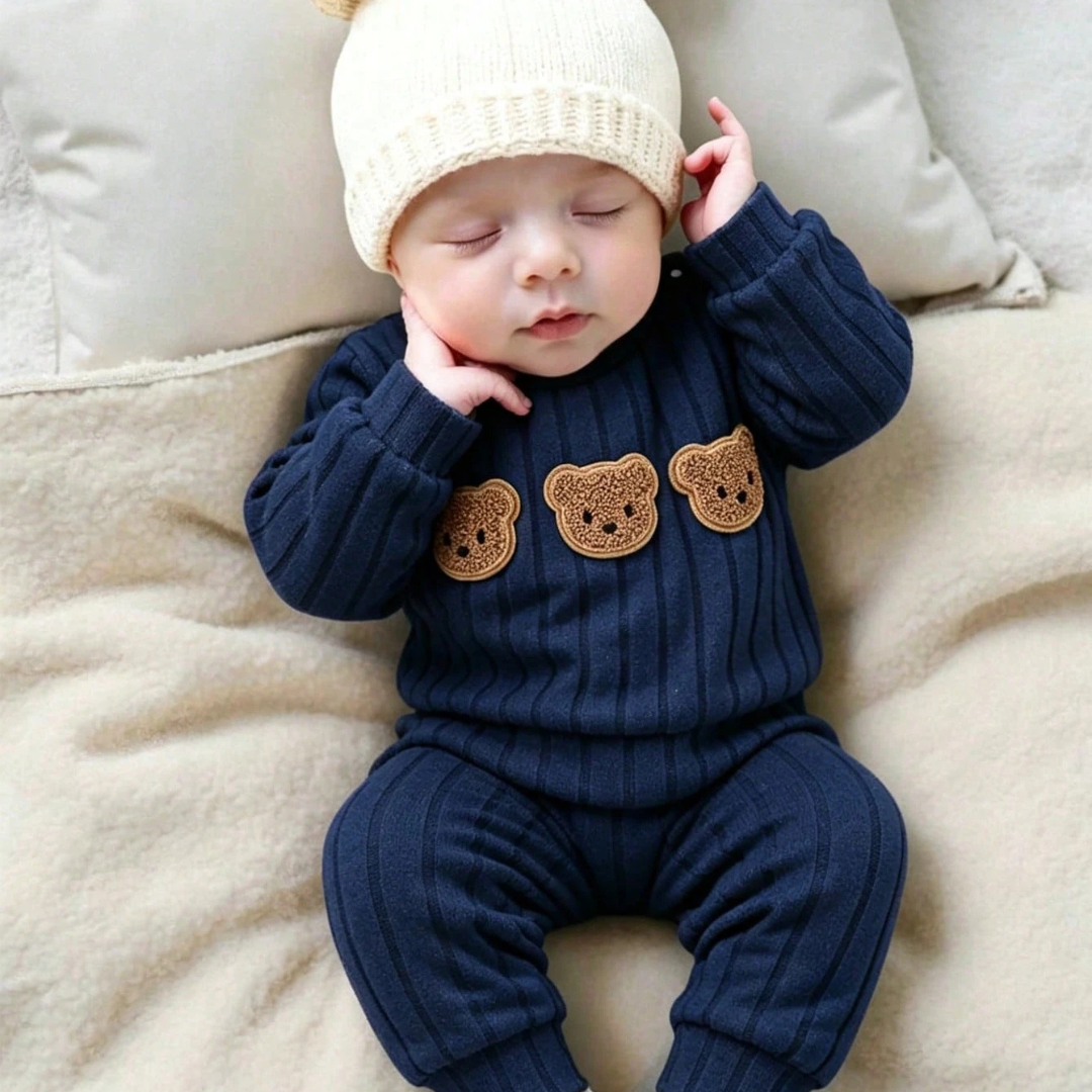 Little Bear 2-Piece Baby Set | Sweatshirt & Long Pants