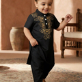 2-Piece Infant Baby Boy Arabic Robe & Pants Set